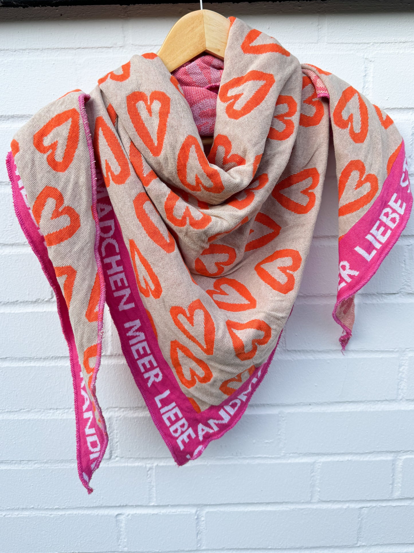 XL Dreieckstuch HERZEN